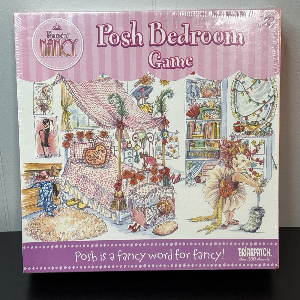Fancy Nancy Posh Bedroom Game 2007 Briarpatch Childs Game Age 5+ 2-4 Players New